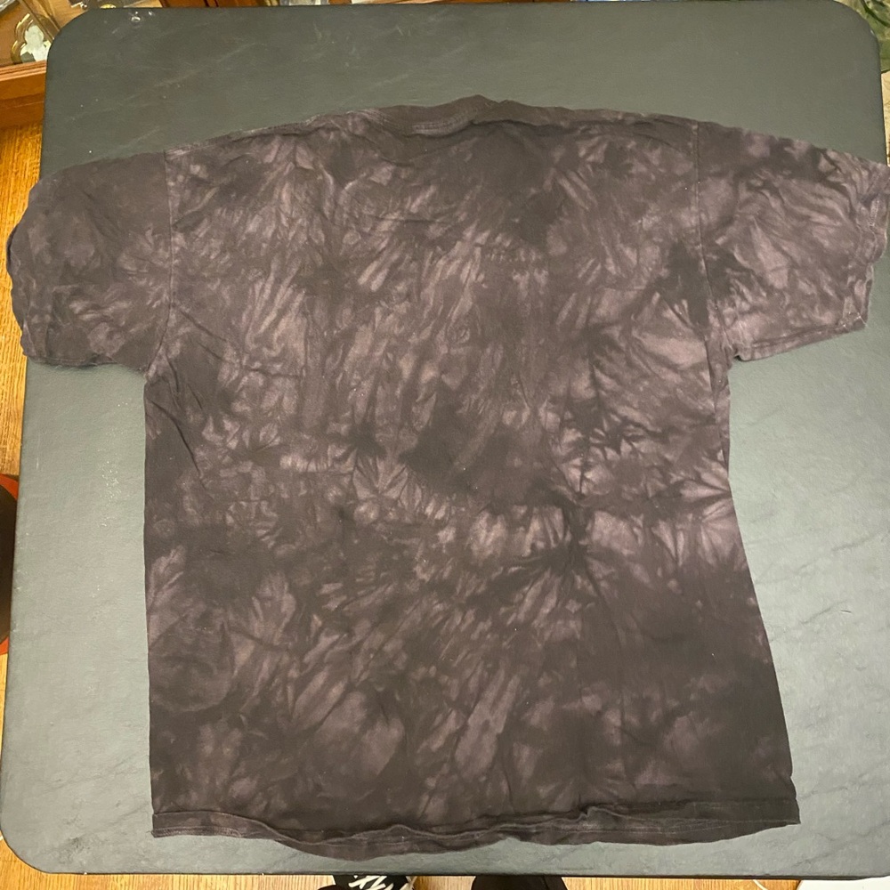 The Mountain Black Crewneck T-Shirt with White Logo Print - Picture 3 of 3